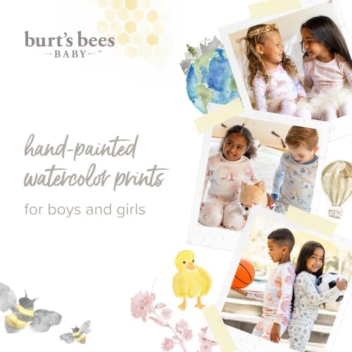 Burt's Bees Baby Unisex Bodysuits, Short Sleeve Organic Sleepwear - Image 8