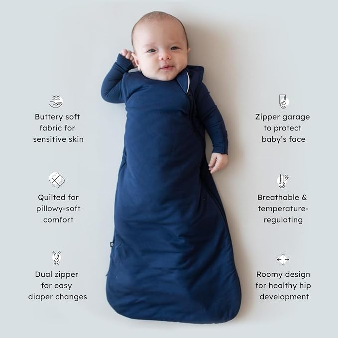 KYTE BABY Sleep Bag 1.0 TOG, Rayon Made From Bamboo Wearable Blanket, Dual - Image 3