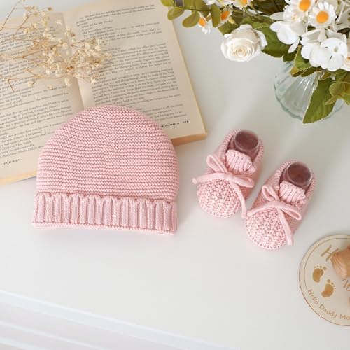 Baby Booties with Hat Set - Image 4