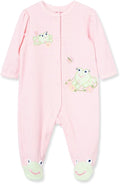 Little Me Clothes for Baby Girls' 100% Cotton Scratch-Free Tag Footie Sleeper by LittleMeChildrensApparel