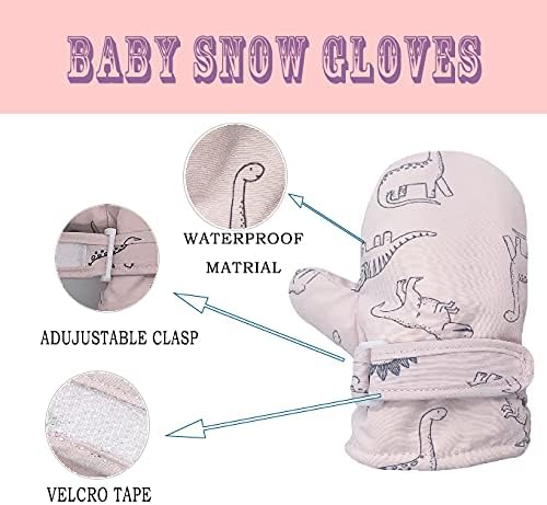 Toddler Gloves Kids Mittens Winter Warm Lined Fleece Gloves Waterproof Snow - Image 4