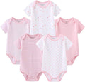 Kiddiezoom Baby Bodysuit Newborn Short Sleeve baby One-Piece Cotton 5-Pack baby by Kiddiezoom