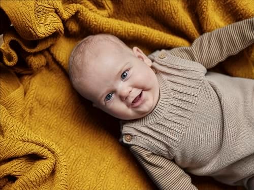 Receiving Blankets, 100% Organic Cotton Knit, Newborn Baby Swaddle | - Image 2