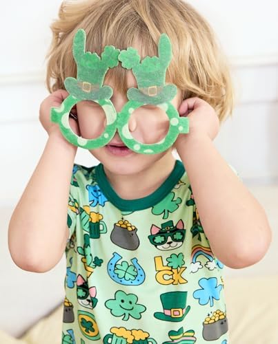 babee Reshinee Bamboo Viscose Toddler Boys Pajamas Set, Short Sleeve Kids - Image 5