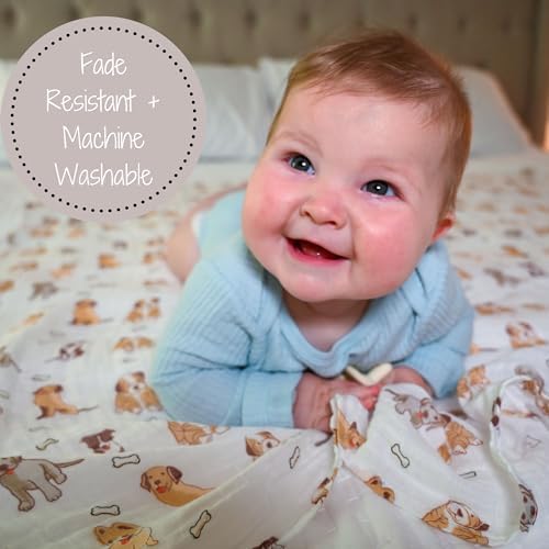 LollyBanks 100% Cotton Baby Blankets 2 Pack, Gentle and Soft Muslin Swaddle - Image 6