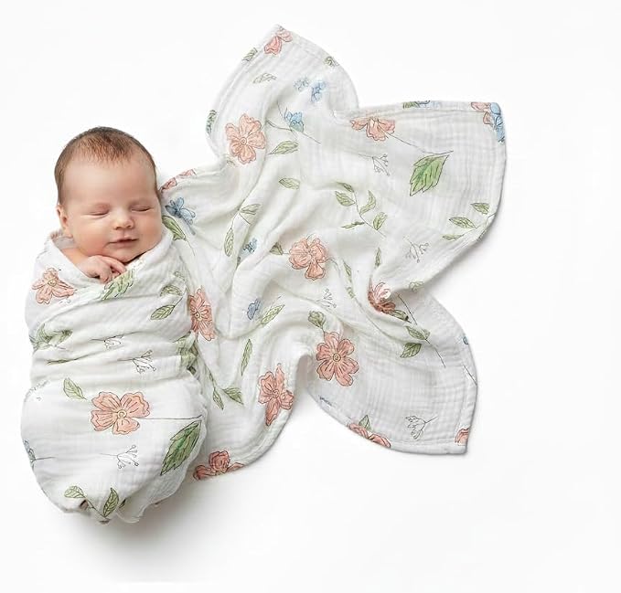 Moonybaby 100% Organic Swaddle Helps to Reduce The Moro Reflex, Certified by - Image 3
