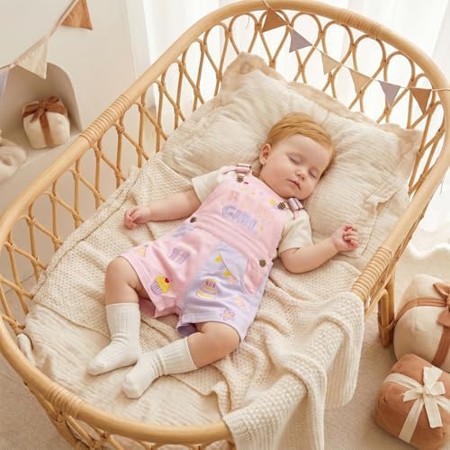 Fernvia Toddler Kids Baby Girl Boy Contrast Color Overalls Shorts Clothes - Image 3