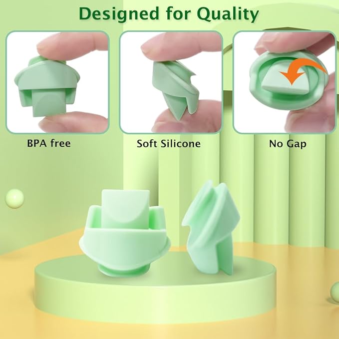 6pcs Silicone Duckbill Valves Compatible with Elvie Wearable Breast Pump, for Elvie Breast Pump Replacement Accessories, BPA Free, Same as Original