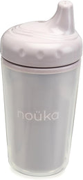 nouka Insulated and Non-Spill Sippy Cup | Leak Proof and Easy Grip | Keeps Drinks Hot or Cold | Bloom