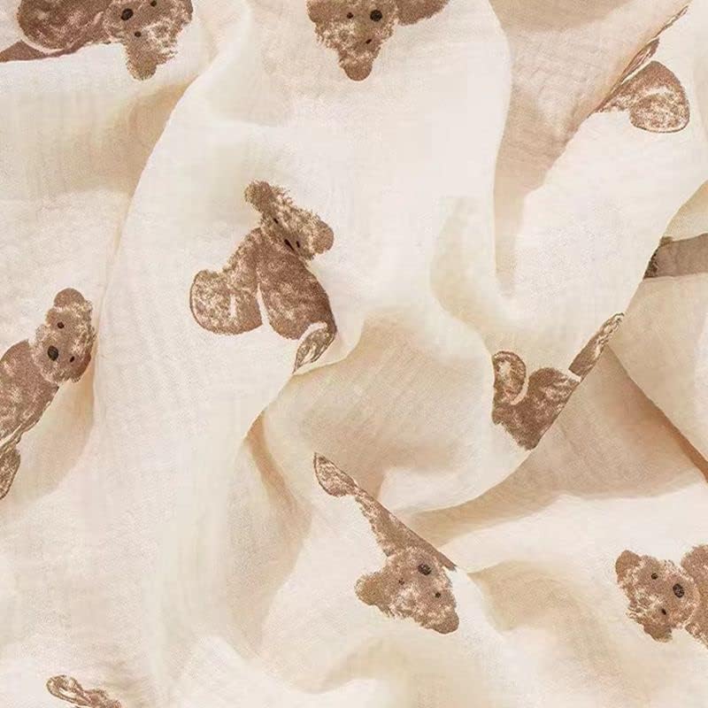 Baby Blanket Double Layer Cotton Muslin Thick Quilt Neutral 40x40Inch Soft - Image 4