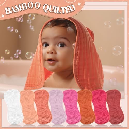 Frienda 8 Pack Muslin Burp Cloths - Image 5
