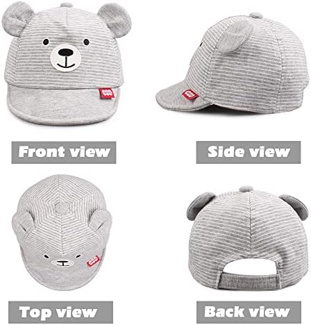 JANGANNSA Baby Duck Cap Infant Kids Sun Hat Bear Cute Cartoon Caps Spring Summer - Image 2