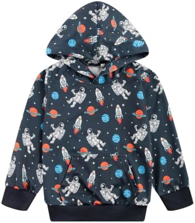 RETSUGO Baby Boys Dinosaurs Hoodie Boy Girls Truck Pullover by RETSUGO
