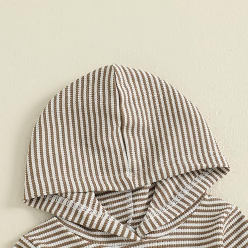 Thorn Tree Newborn Unisex Baby Clothes Set Hooded Long Sleeve Bodysuit Stretchy - Image 5