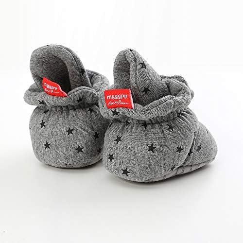 HsdsBebe Unisex Newborn Baby Cotton Booties Non-Slip Sole - Image 3
