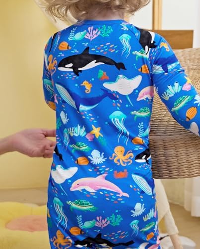 babee Reshinee Bamboo Viscose Baby Footie Pajama, Zipper Sleeper Boys Girls - Image 2