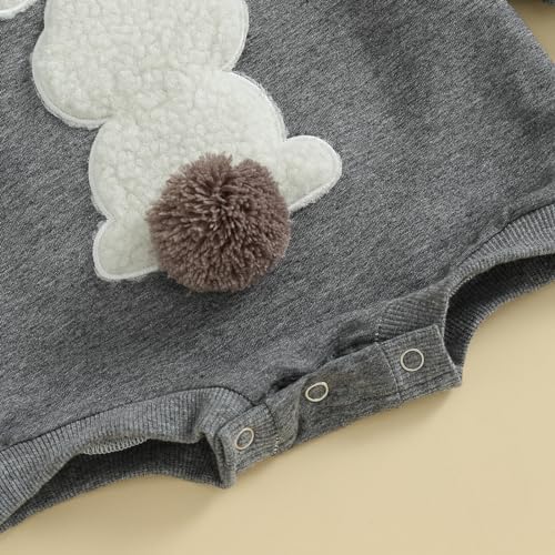 VISGOGO Newborn Infant Baby Boy Oversized Romper Sweater Bodysuits Coming Home - Image 7