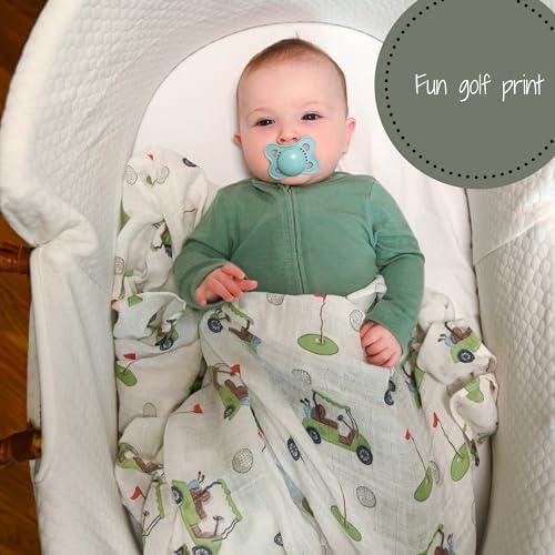 LollyBanks 100% Organic Cotton Muslin Swaddle Blanket, Soft Baby Blankets | 2 - Image 4