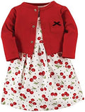Hudson Baby Infant and Toddler Girls Cotton Dress and Cardigan Set by HudsonBaby
