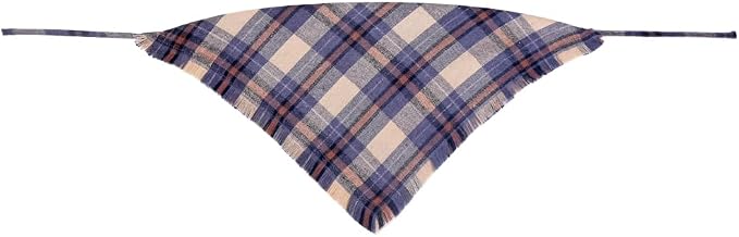 Fall Dog Bandana Autumn Thanksgiving Plaid Reversible Triangle Bibs Scarf - Image 2