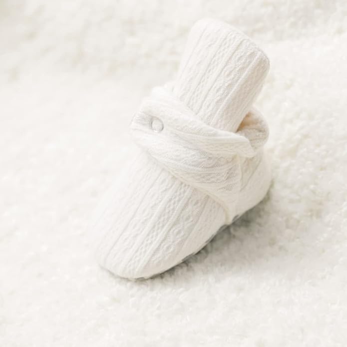 Sawimlgy Newborn Infant Baby Girl Boy Cotton Booties Stay On Sock Slippers Soft - Image 4
