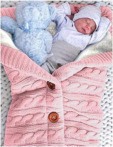 XMWEALTHY Unisex Infant Swaddle Blankets Soft Thick Fleece Knit Baby Girls Boys - Image 3