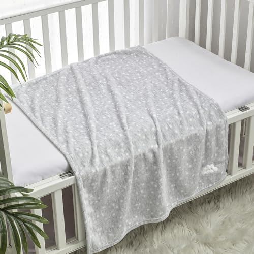 CREVENT 2Pcs 30''X40'' Cute Cozy Fluffy Warm Baby Blankets - Image 6