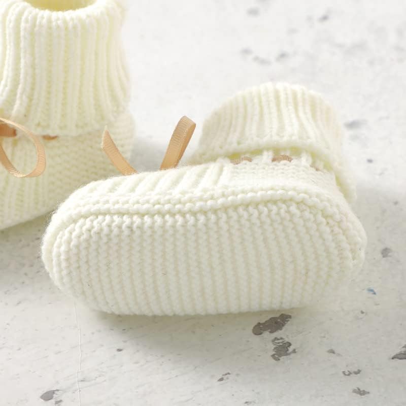 LAWKUL Baby Booties Knit Newborn Shoes Cozy First Walkers Infant Toddler Boots - Image 5