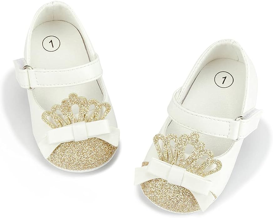 Meckior Infant Baby Girls Soft Sole Bowknot Princess Wedding Dress Mary Jane by Meckior