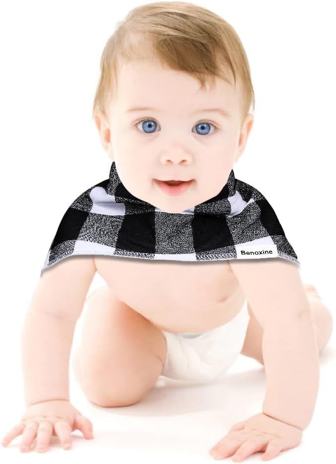 Baby Burp Cloths & Baby Bibs 2-in-1 Design Large Size 3 Layers Thicken Cotton - Image 8