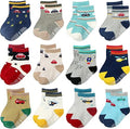 Aroveea Toddler Socks Non Slip Grip Ankle Baby 12 Pack by Aroveea