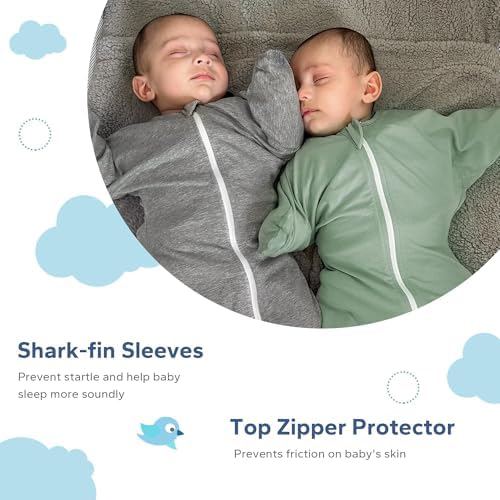 ZIGJOY Swaddle Sleep Sack 3-6 Months, 1.0 Tog Cotton Baby Swaddle Blanket - Image 3