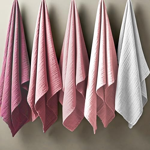 HonestBaby Multipack Woven Burp Cloths Soft Absorbent Multi-Layered 100% - Image 7