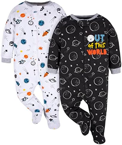 Gerber Baby Boys’ 2-Pack Sleep ‘N Play Pajamas by Gerber