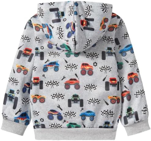 RETSUGO Baby Boys Dinosaurs Hoodie Boy Girls Truck Pullover - Image 7