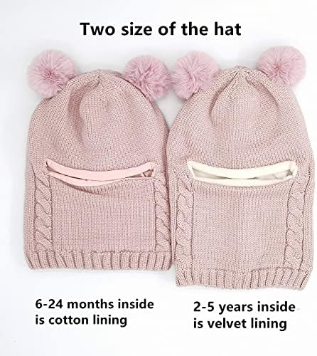 Baby Winter Hat Scarf Set, Unisex Infant Toddler Kids Hat Scarf - Image 4