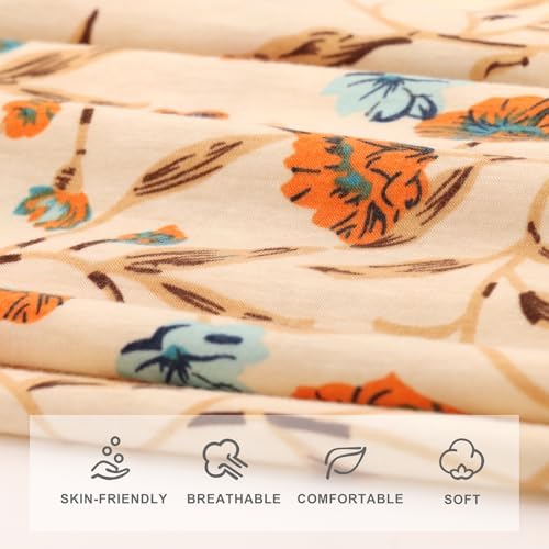 DRESHOW BQUBO Baby Girl Newborn Floral Receiving Blankets - Image 4