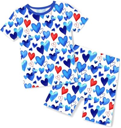 babee Reshinee Bamboo Viscose Toddler Boys Pajamas Set, Short Sleeve Kids by babeeReshinee