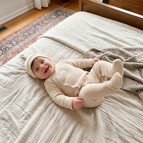 Kuriozud Newborn Baby Boy Going Home Outfit Kimono Romper - Image 2