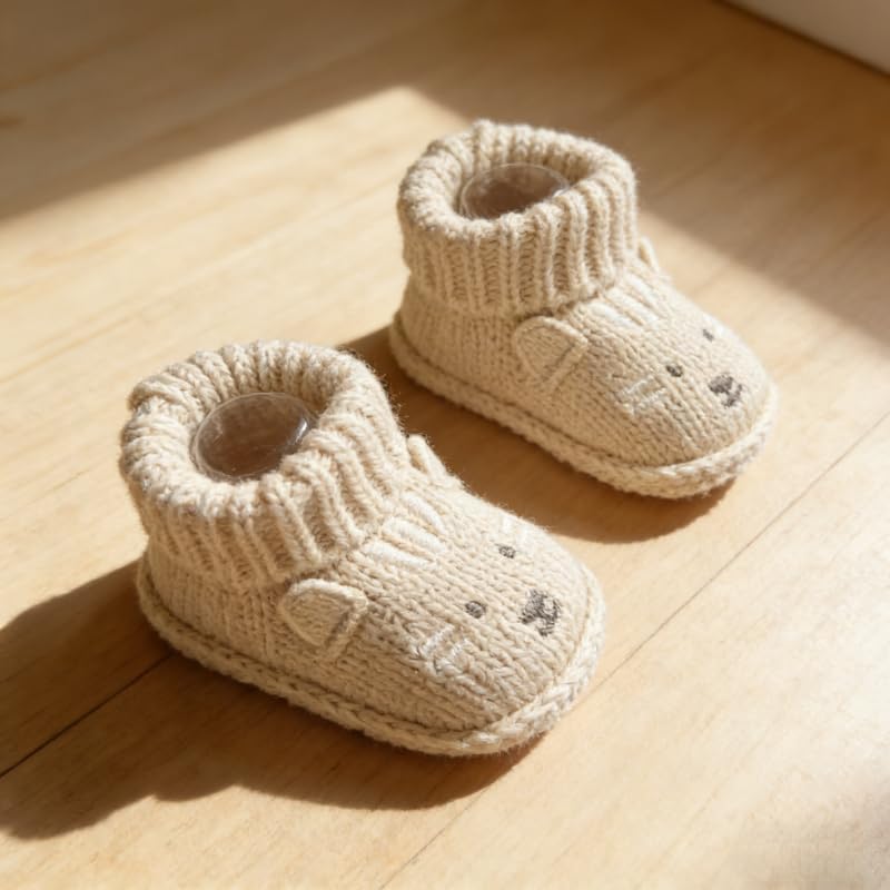 2 pairs Cute Knit Animal Baby Booties - Image 7