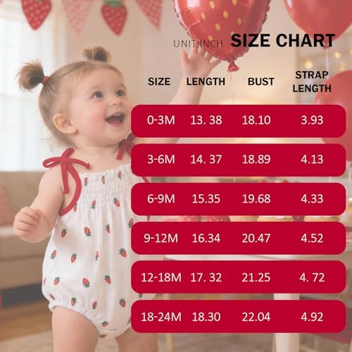 ROMPERINBOX Baby Girl Bodysuit Cotton Spaghetti Strap Sleeveless Onsies Summer - Image 6