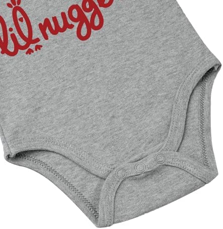 Little Nugget Bodysuit Baby Funny Lil Nugget Baby Bodysuit Chicken Bodysuits - Image 4