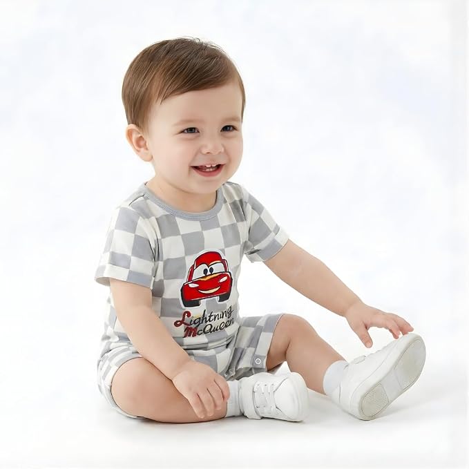 Disney Toy Story Cars Pooh Mickey Baby Boys Romper - Image 4