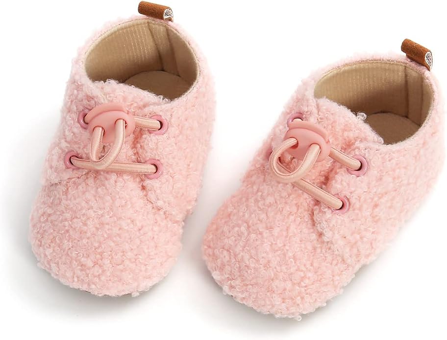 Ohwawadi Infant Baby Boys Girls Slippers Cozy Fleece Booties Soft Bottom Warm - Image 6