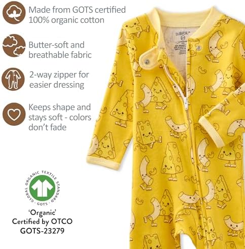 Butterblu Scout Sleep & Play 100% Organic Cotton Footed Zip Front PJs | GOTS - Image 6