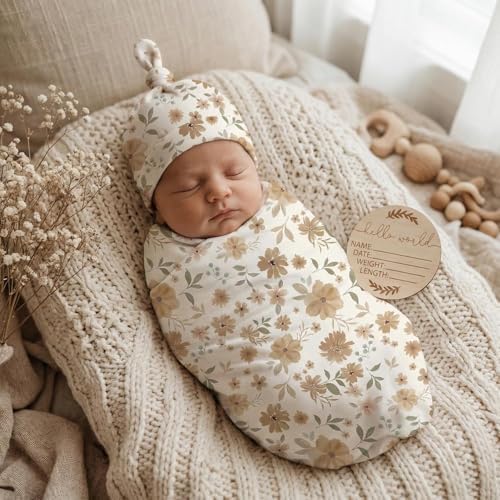 Newborn Receiving Nursery Flower Blanket Baby Swaddle Wrap - Image 4