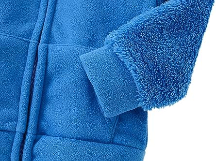 Toddler Winter Coats Baby Boys Girls Fuzzy Sherpa Fleece Jackets - Image 4