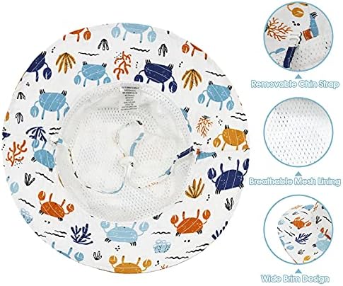 Baby Sun Hat Baby Boy Hats Toddler Hat UPF 50+ Bucket Hat - Image 4