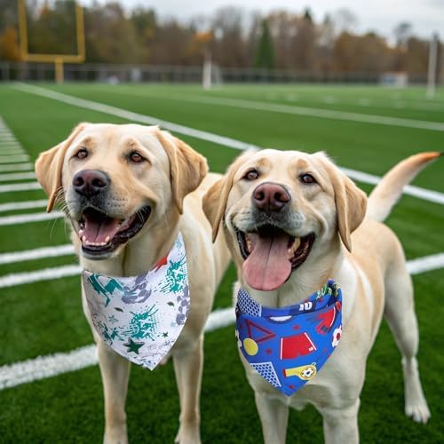 EXPAWLORER Football Cup 2026 Dog Bandanas 4 Pack Pet Scarf - Image 7
