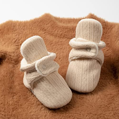 Meckior Newborn Infant Baby Girls Boys Warm Fleece Winter Booties First Walkers - Image 4